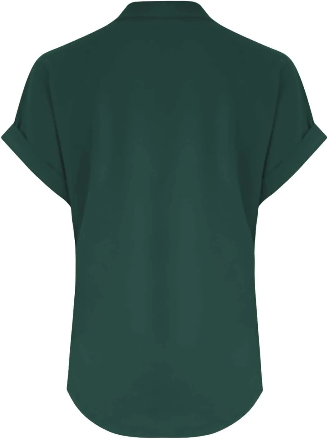 Linen Shirts for Women 2025 Womens Button Down Short Sleeve V Neck Shirts Solid Color Comfy Tops Summer Tunic Top