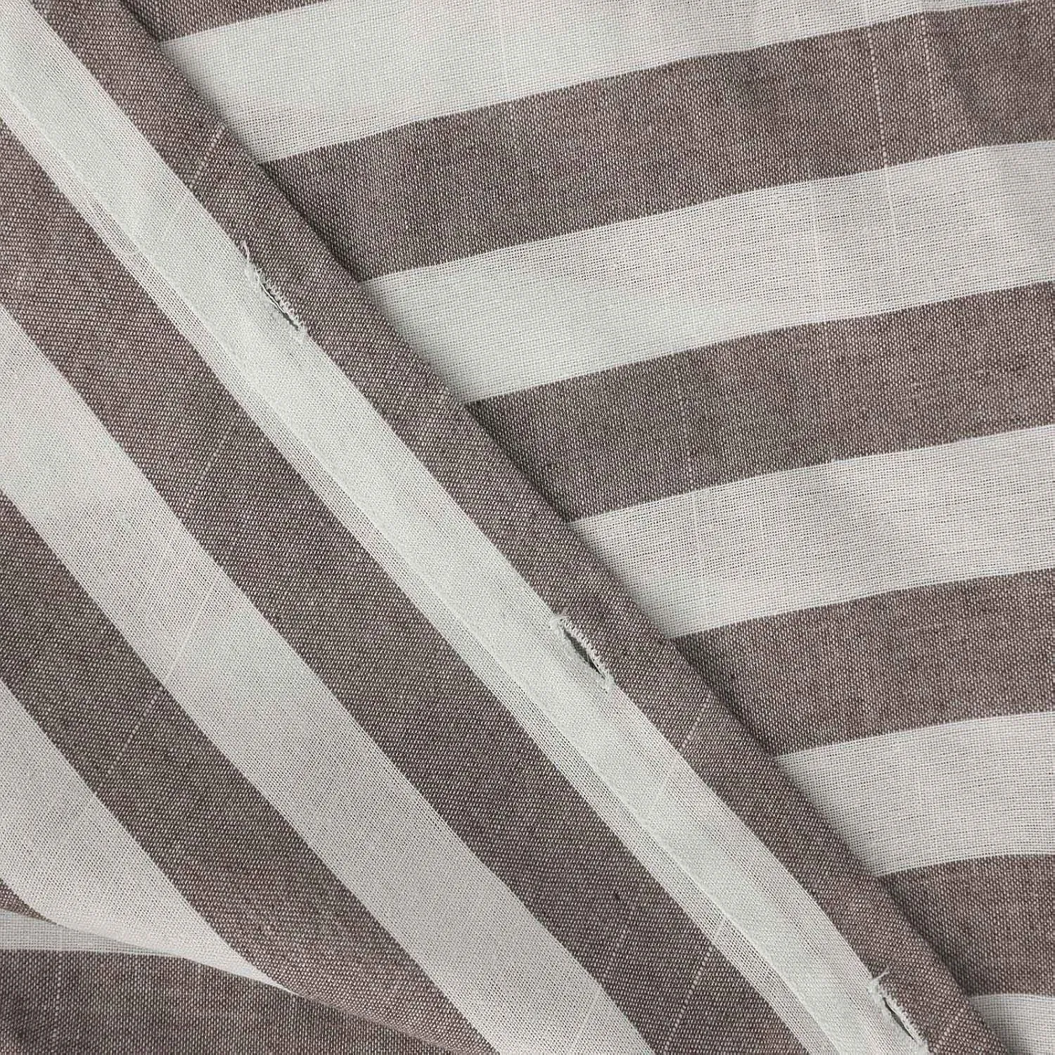 Linen Shirts for Women Striped Button Down Shirts Lightweight Guaze Blouses Short Sleeve Boho Summer Tshirt