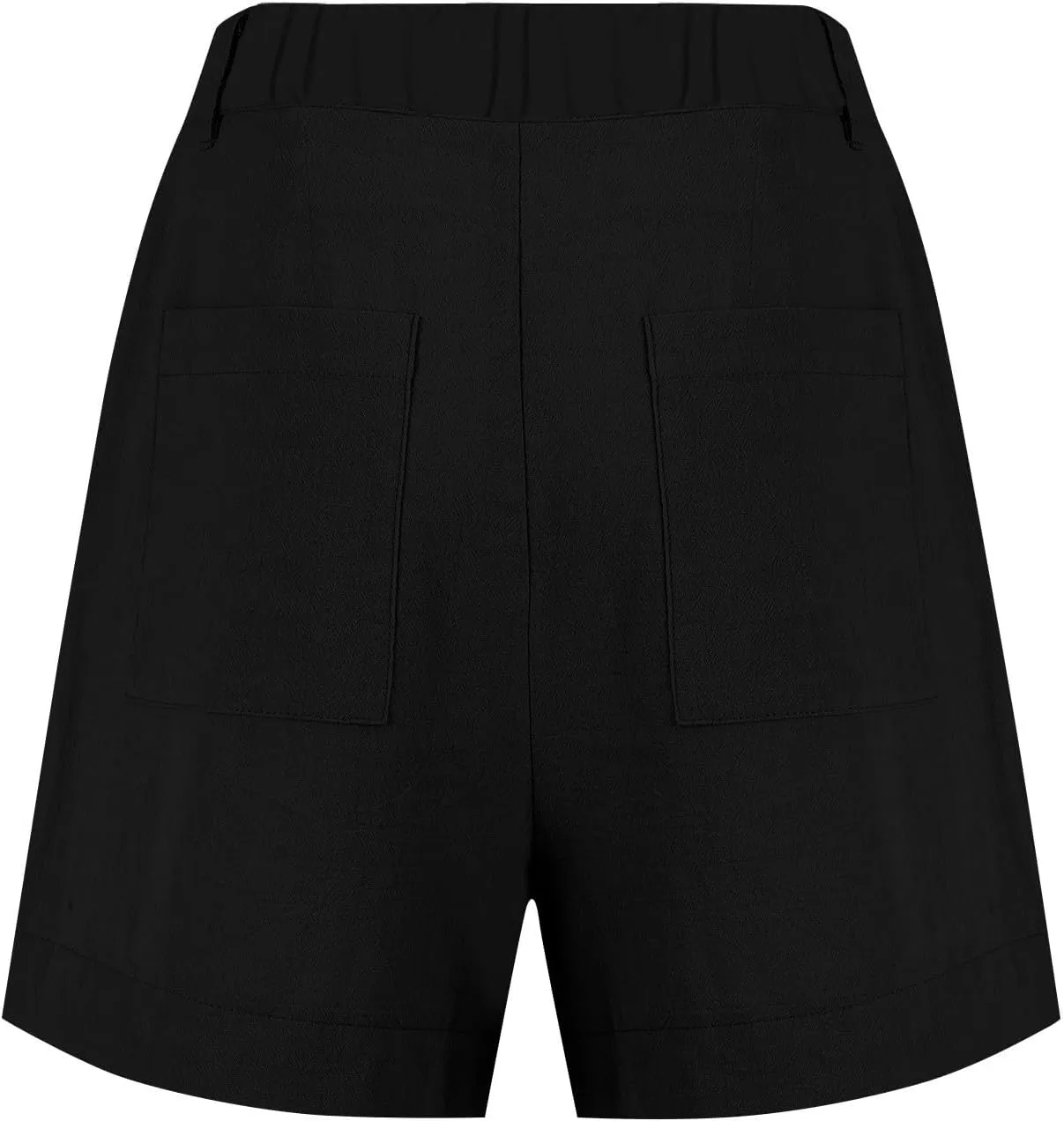Linen Shorts for Women Summer Wide Leg Shorts High Waisted Bermuda Short Dressy Casual Chino Short with Pockets