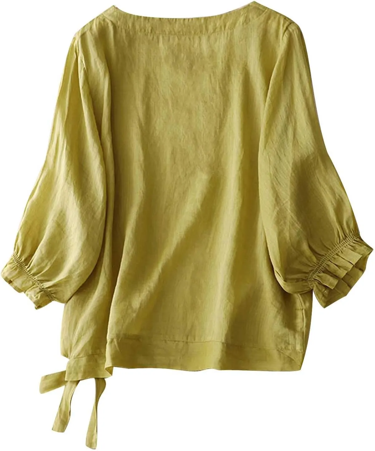 Linen Tops for Women Button Down Soft Shirt Oversized Loose T Shirt Plus Size Summer Shirts Lightweight Shirts