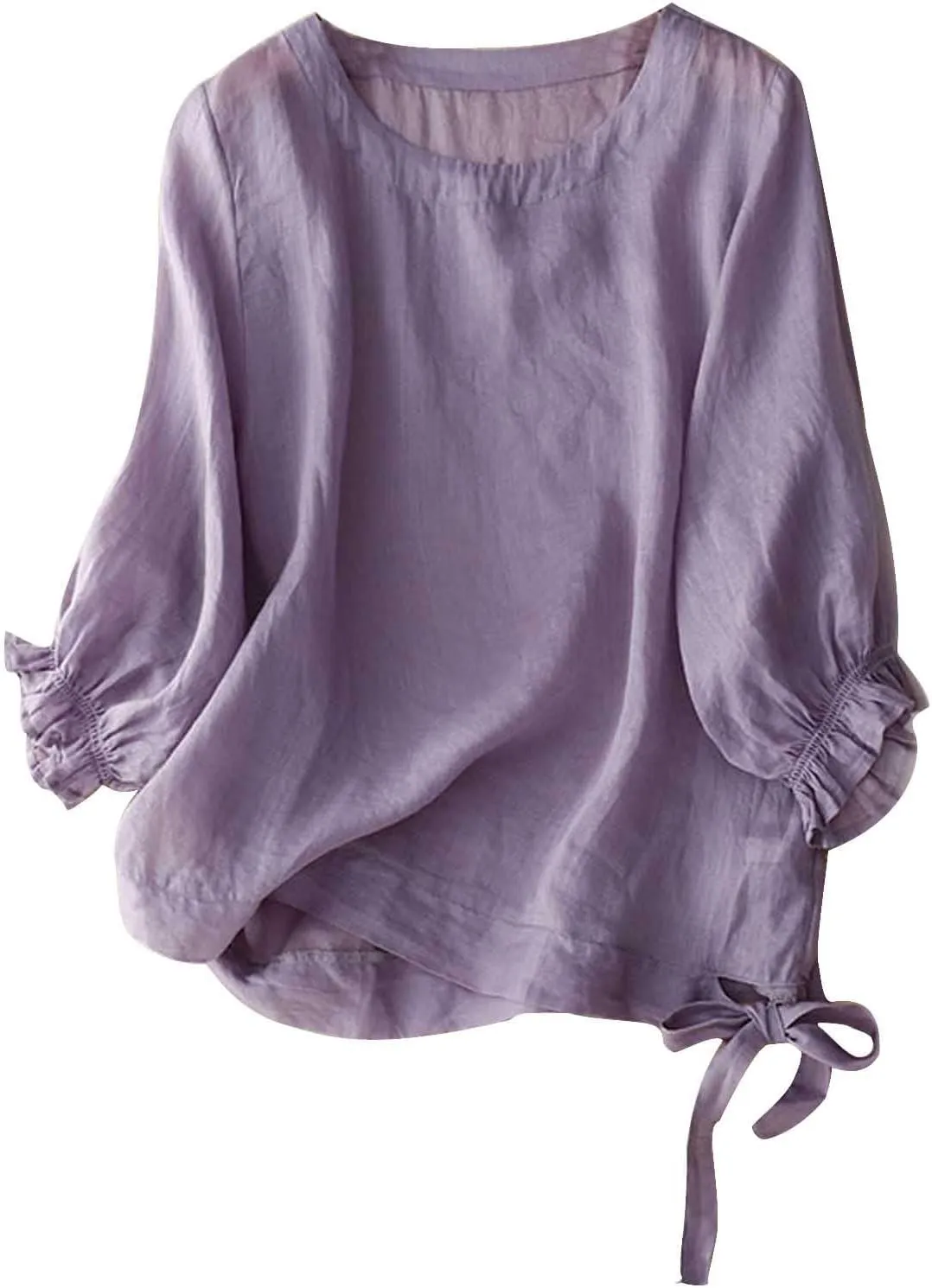 Linen Tops for Women Button Down Soft Shirt Oversized Loose T Shirt Plus Size Summer Shirts Lightweight Shirts