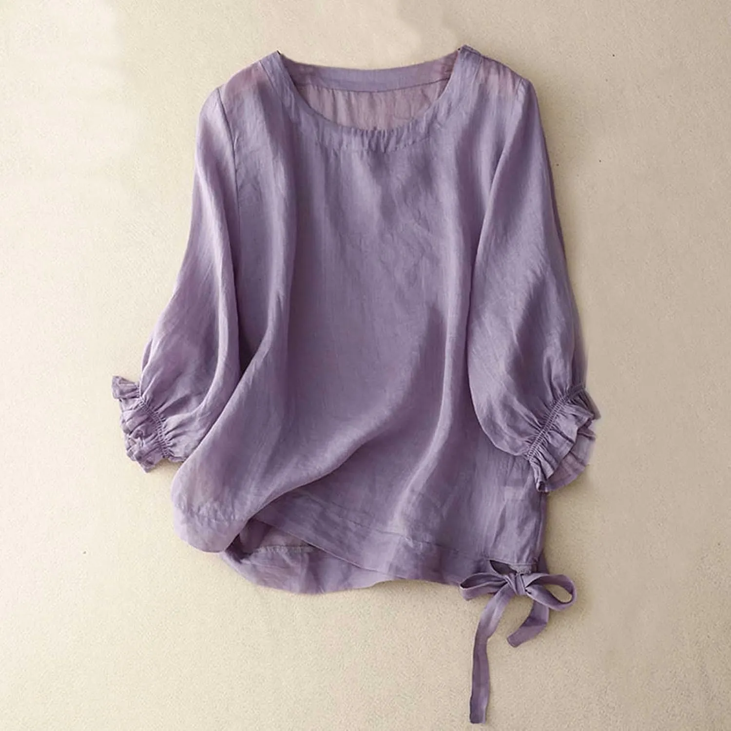 Linen Tops for Women Button Down Soft Shirt Oversized Loose T Shirt Plus Size Summer Shirts Lightweight Shirts