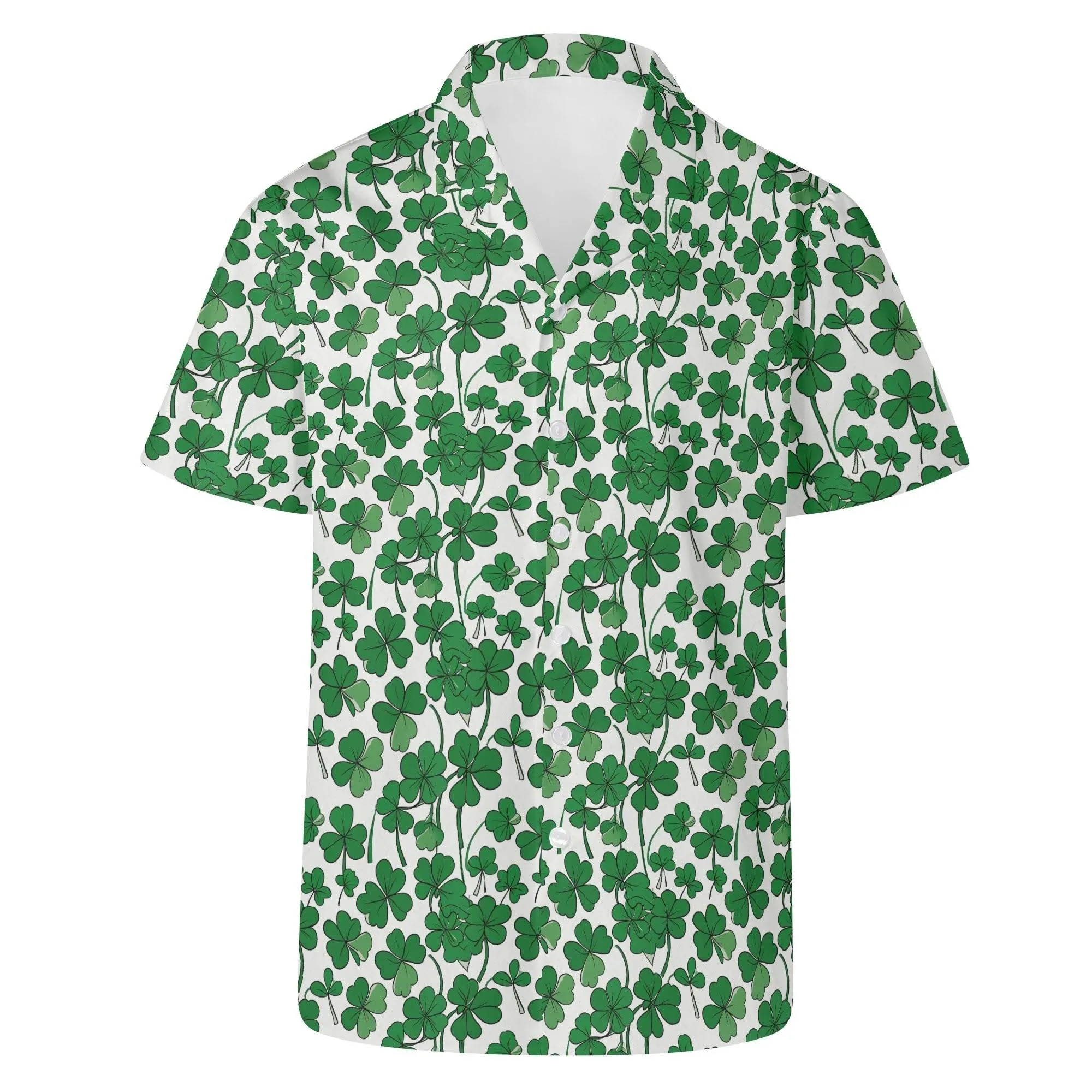 Little Clover Mens Casual Hawaiian Shirt