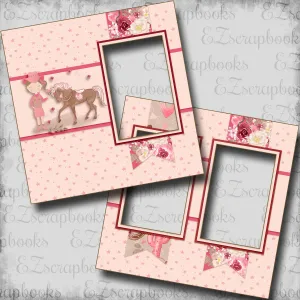 Little Cowgirl & Horse - EZ Digital Scrapbook Pages - INSTANT DOWNLOAD