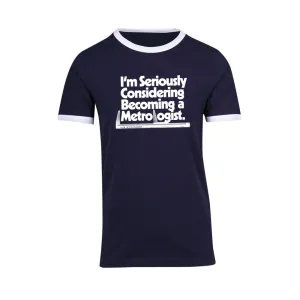 Liz Stringer / The Metrologist Blue & White Ringer T-Shirt