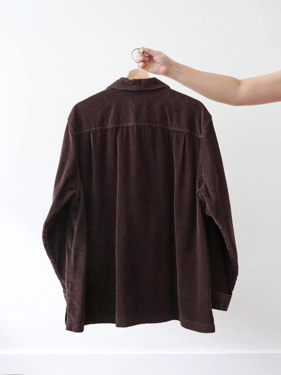 LL Bean Chocolate Corduroy Button Up (XL)