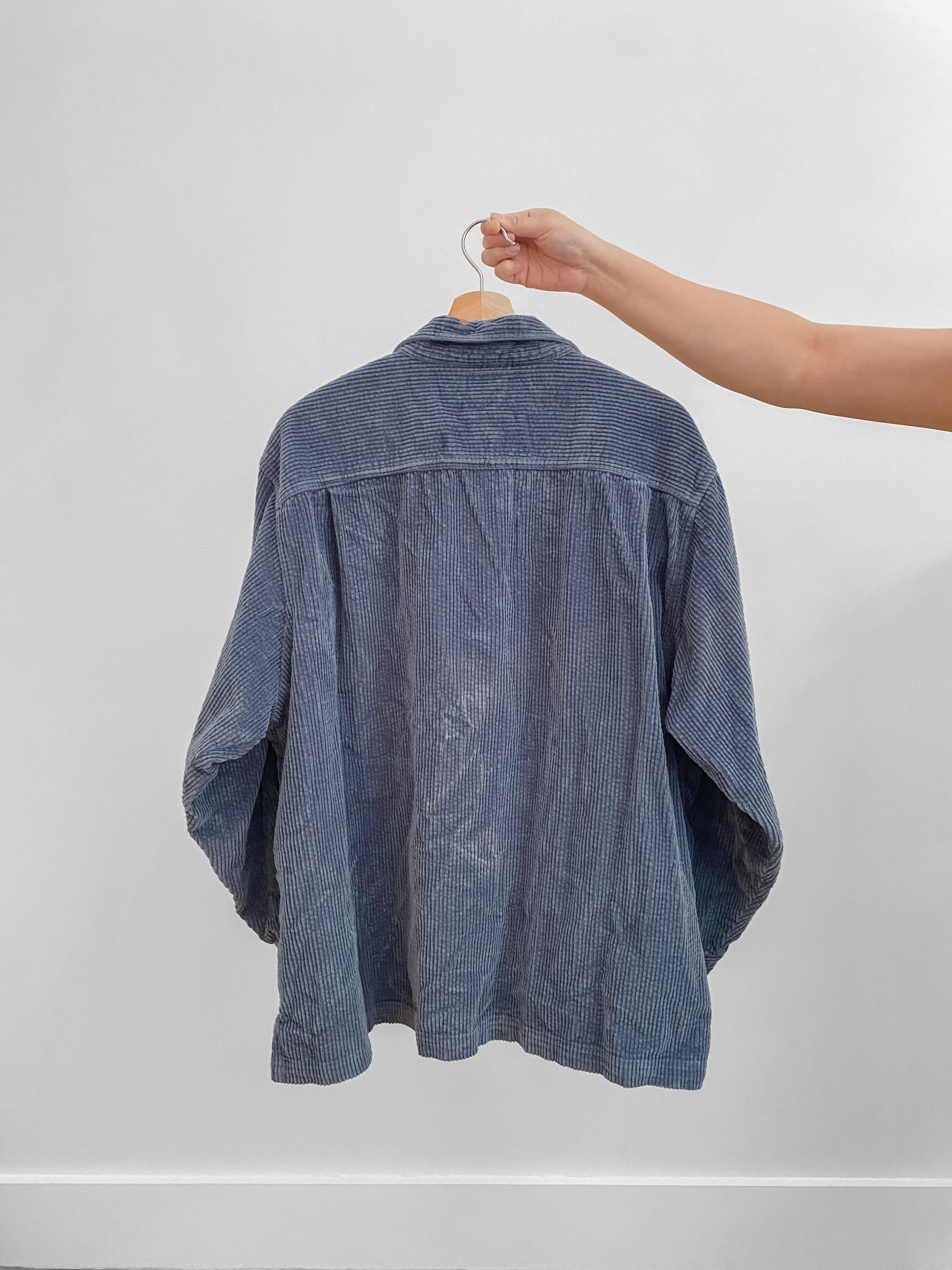 LL Bean Dusty Blue Corduroy Button Up (3X)
