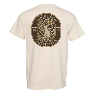 Local Boy Outfitters Vintage Crest Short Sleeve T-Shirt - Latte - L1000519