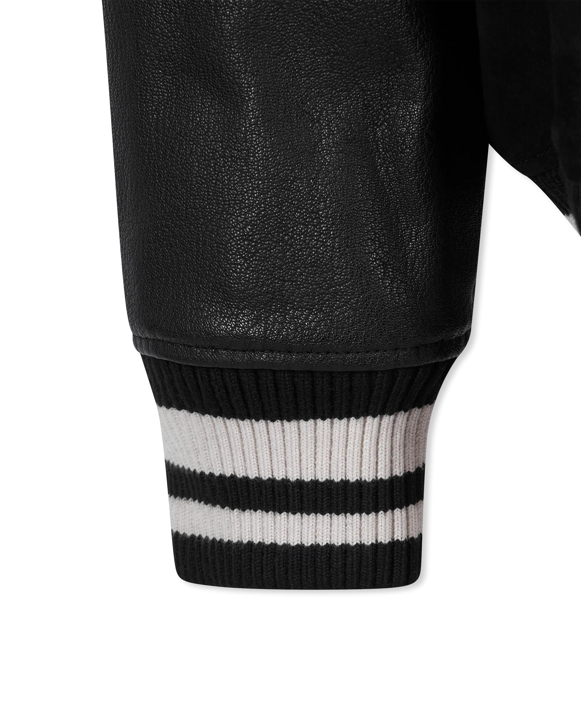Loder Leather Hooded Varsity Jacket