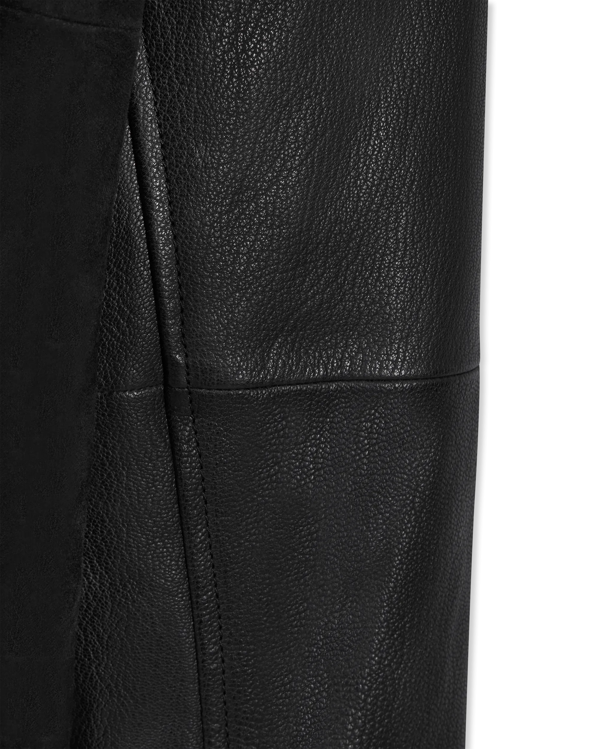 Loder Leather Hooded Varsity Jacket