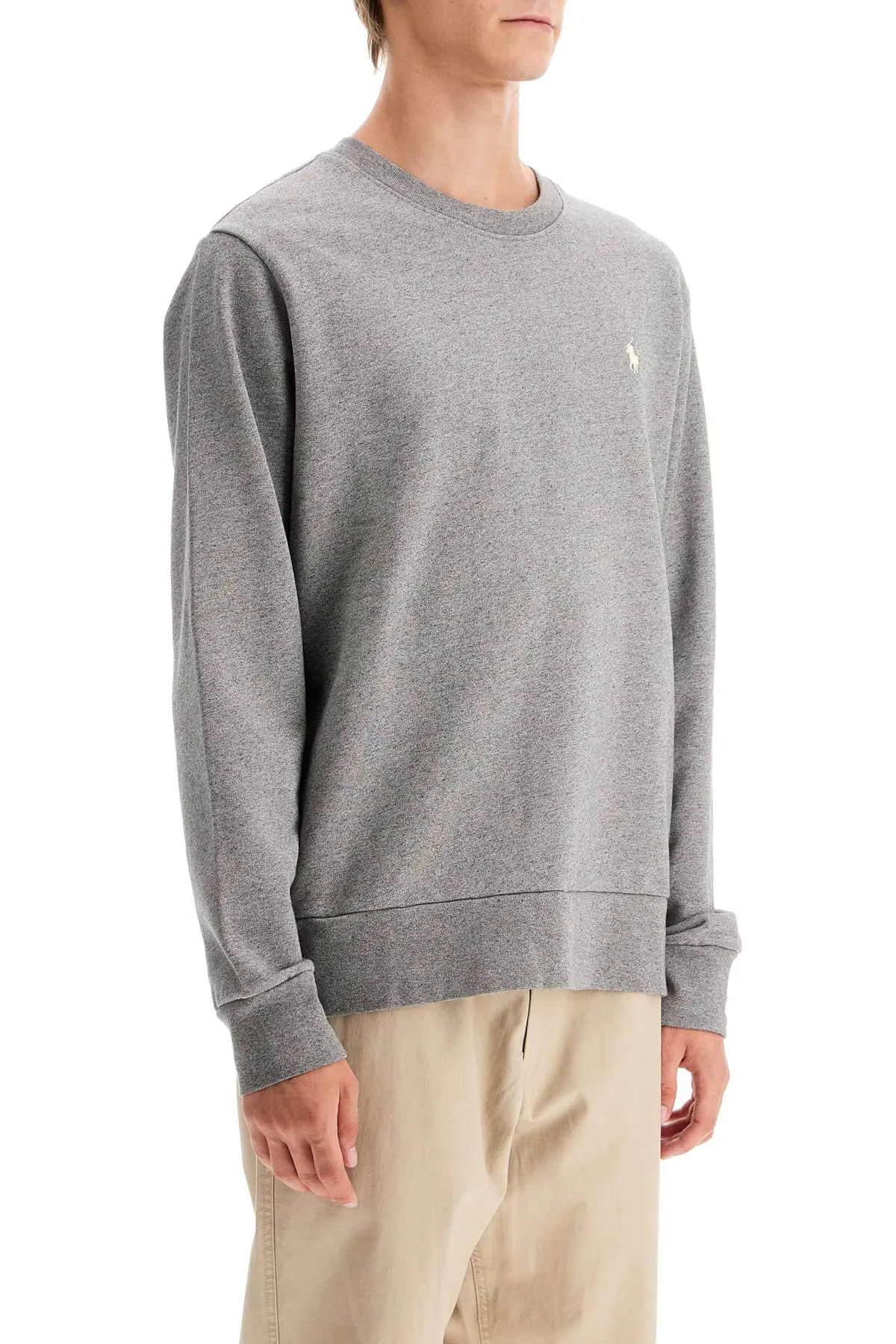 logo crewneck sweatshirt 710916689020 DARK VINTAGE HEATHER