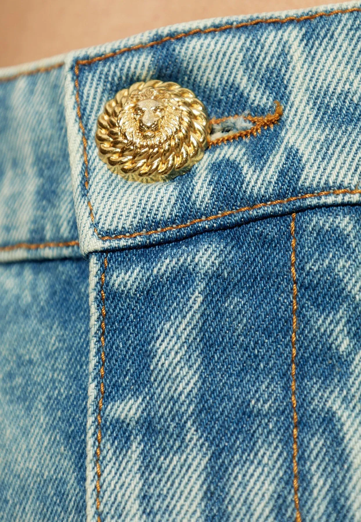 Logo Patch Flared Jeans