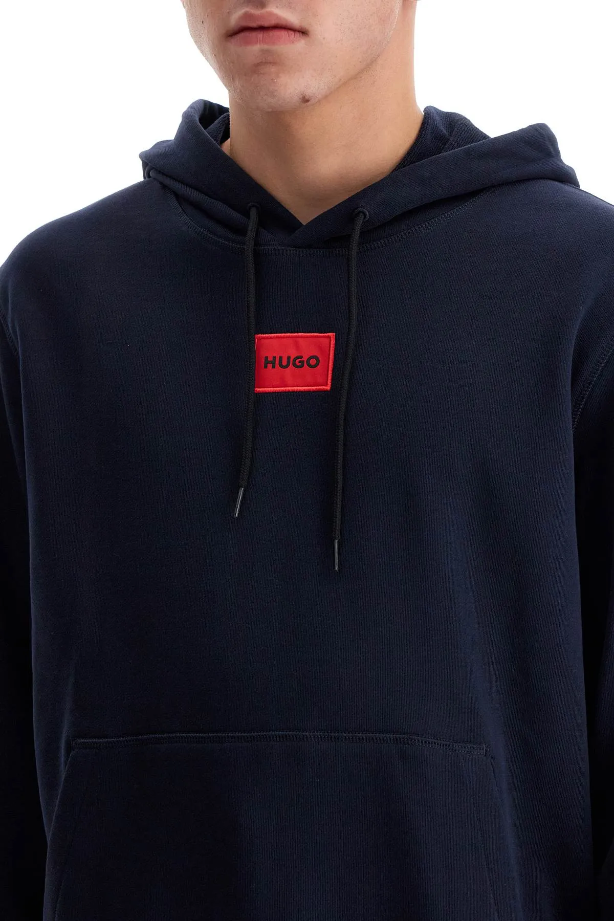 logo patch hoodie 50458700 DARK BLUE