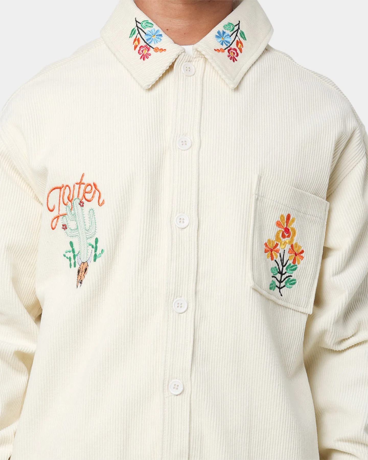 Loiter Rodeo Corduroy Shirt Off White