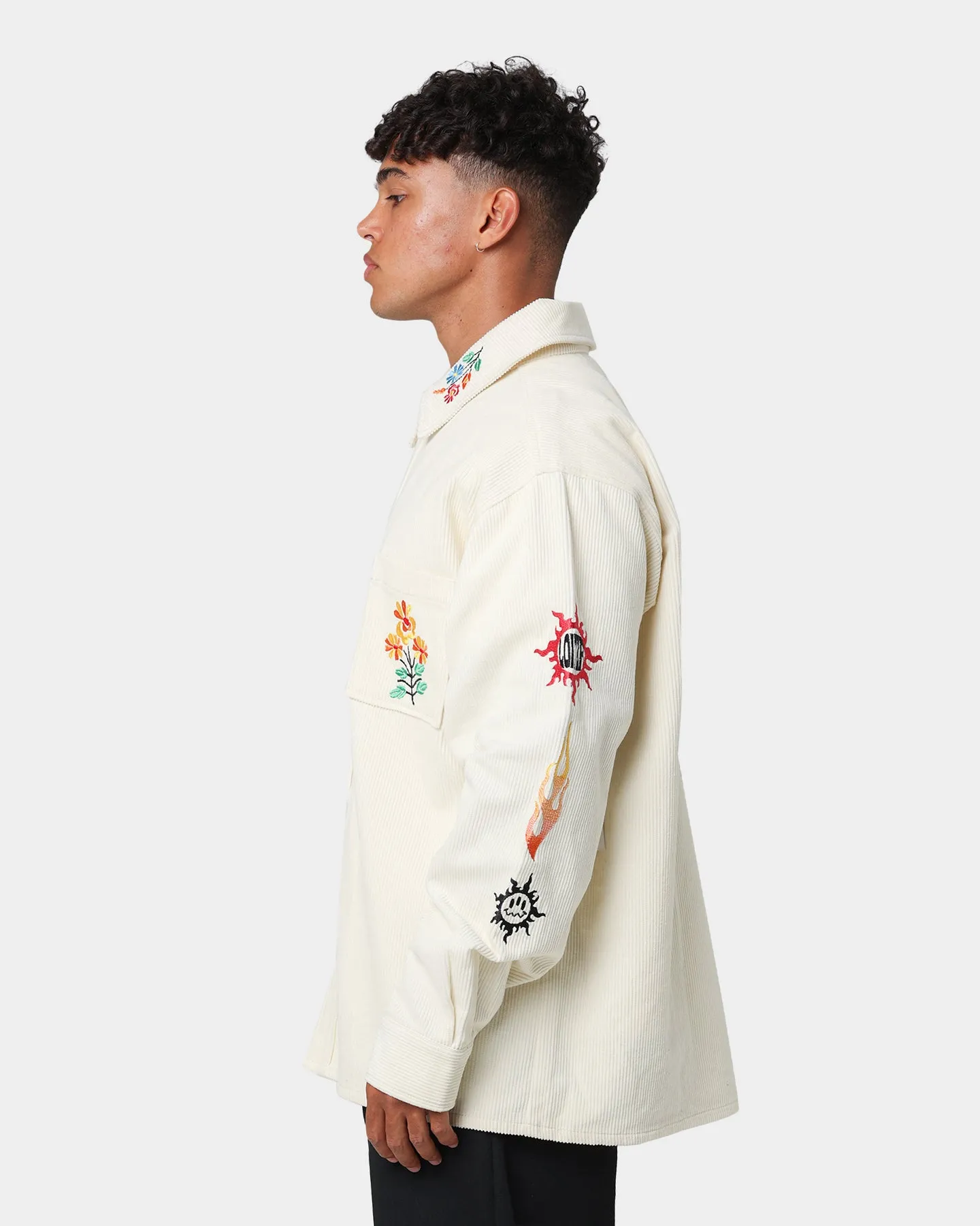 Loiter Rodeo Corduroy Shirt Off White