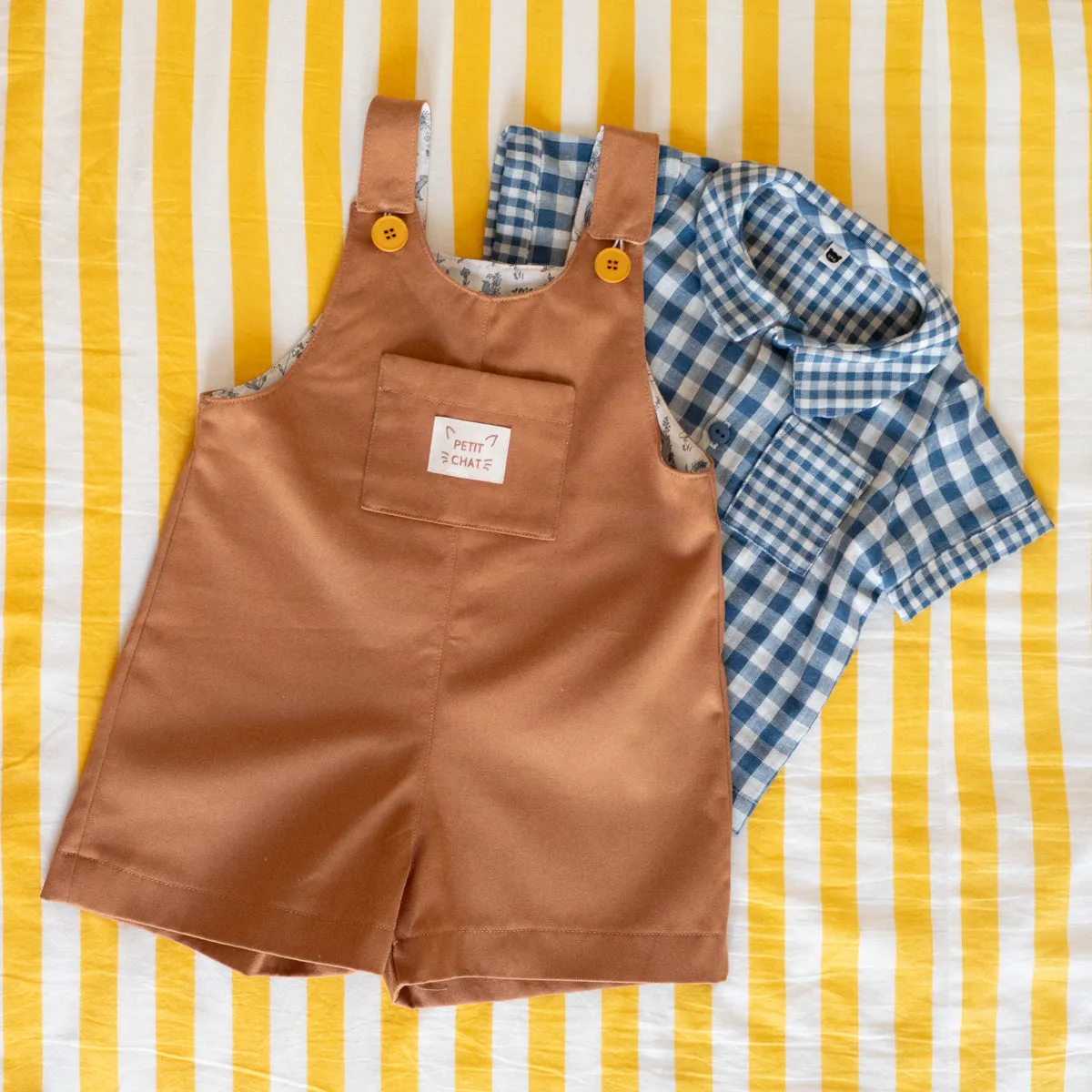 LONDON Dress & Short Overalls - Girl 6-4Y - PDF Sewing Pattern