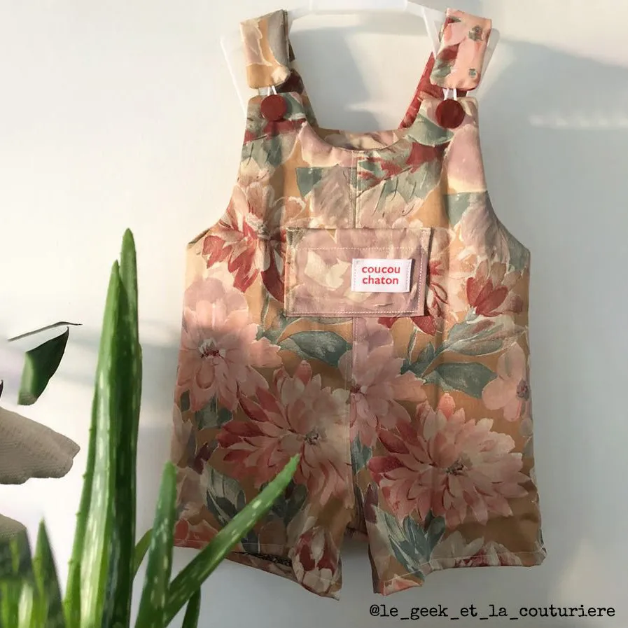 LONDON Dress & Short Overalls - Girl 6-4Y - PDF Sewing Pattern