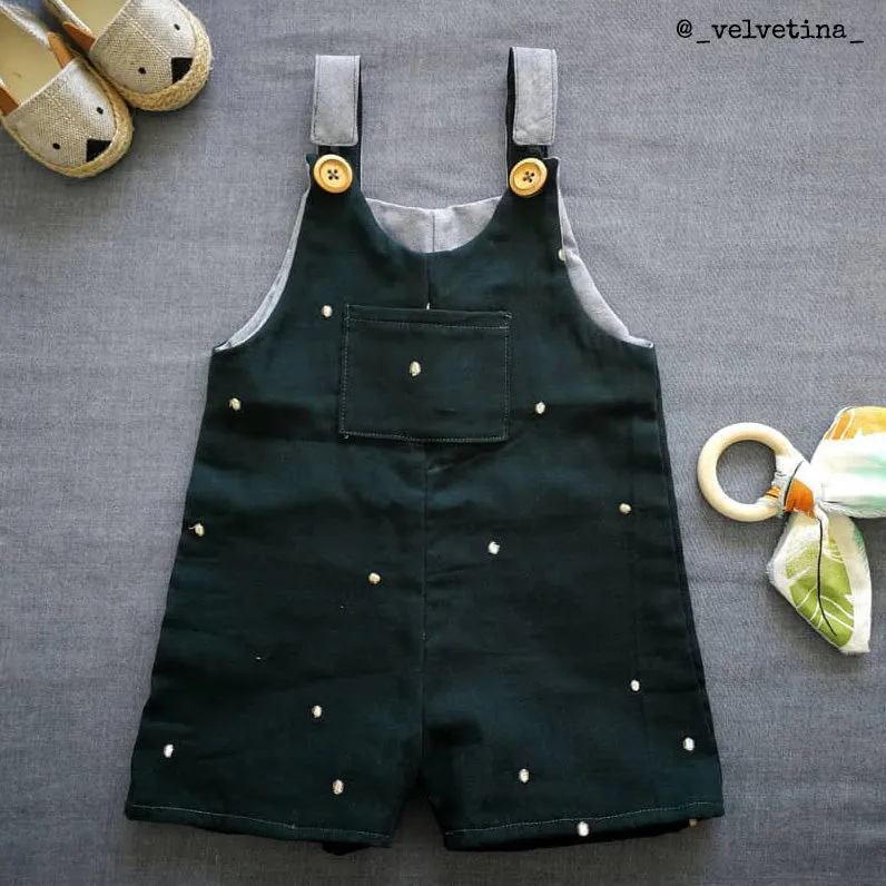 LONDON Dress & Short Overalls - Girl 6-4Y - PDF Sewing Pattern