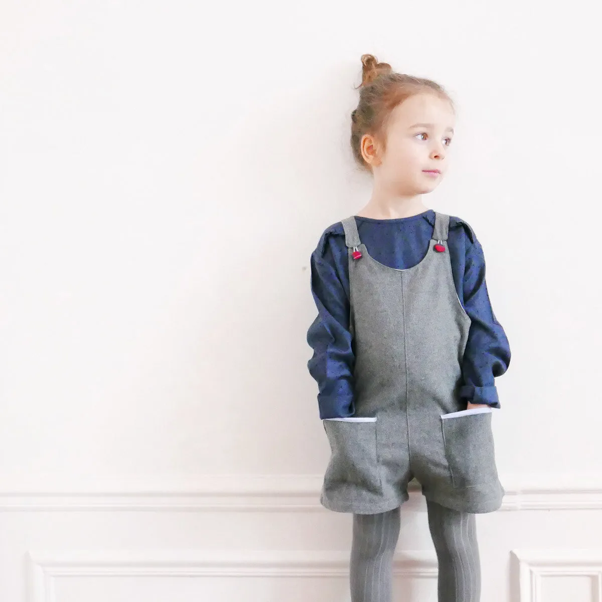 LONDON Dress & Short Overalls - Girl 6-4Y - PDF Sewing Pattern