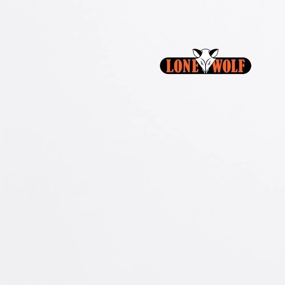 Lone Wolf Retro Logo - White T Shirt