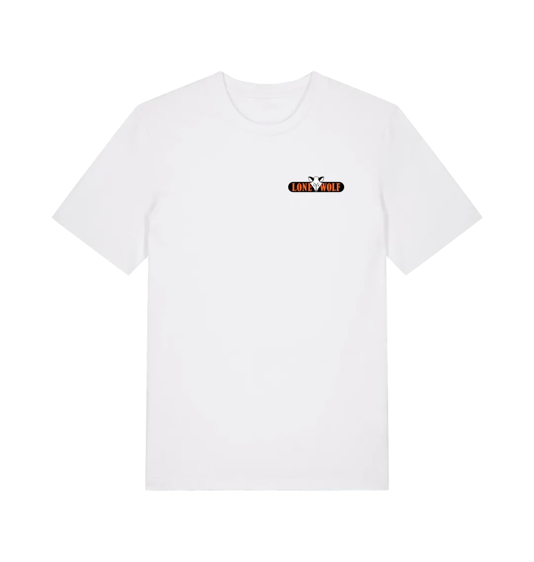 Lone Wolf Retro Logo - White T Shirt