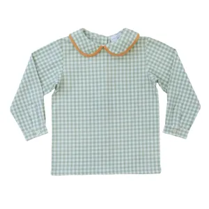 Long Sleeve Henry Peter Pan in Charleston Check