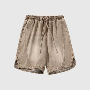 Loose Fit Denim Shorts