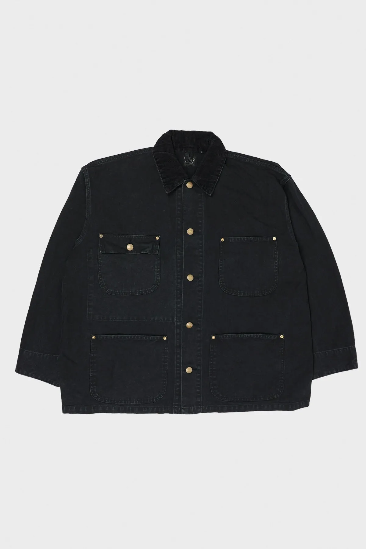 Loose Fit Oxford Coverall - Black