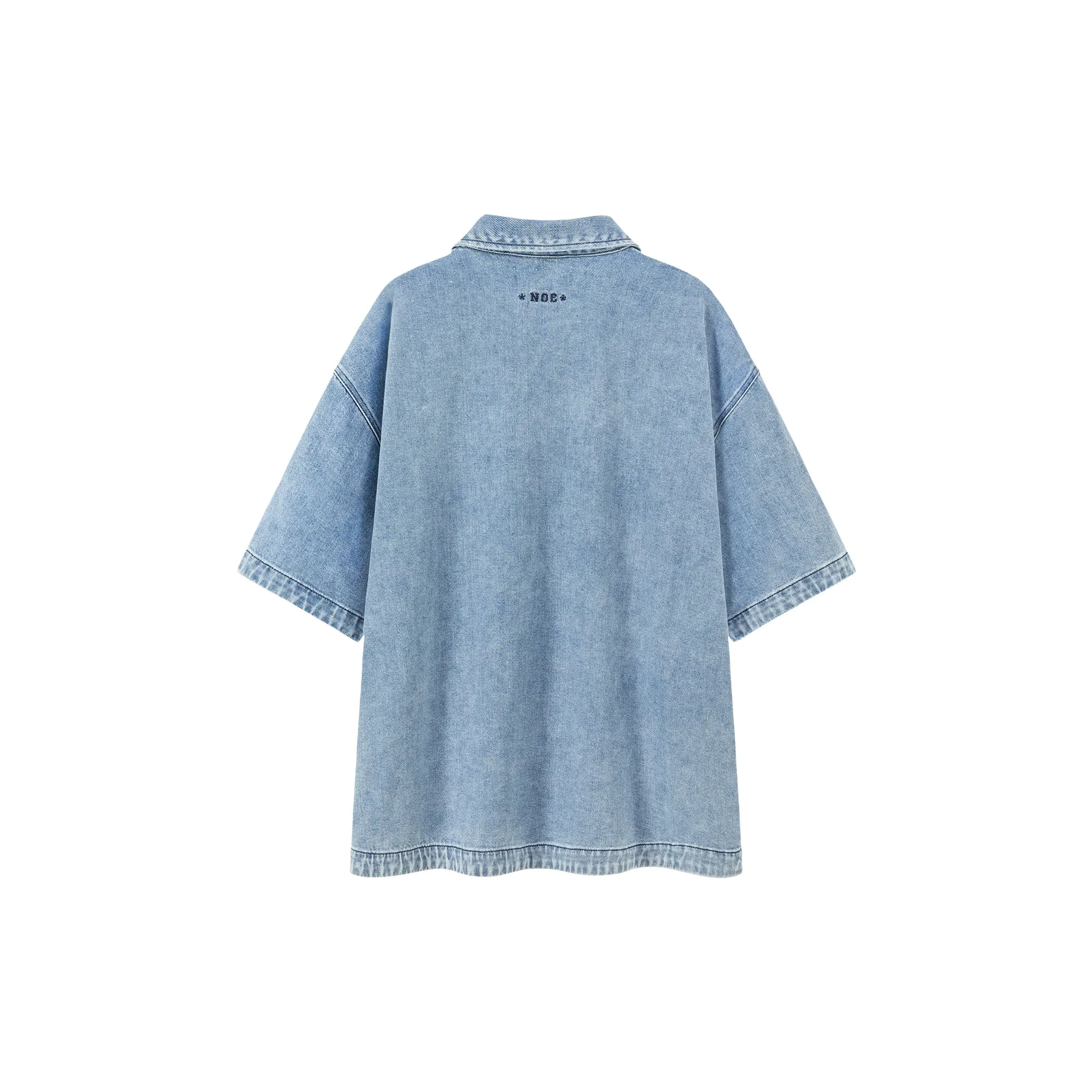 Loose-Fitting Denim Shirt