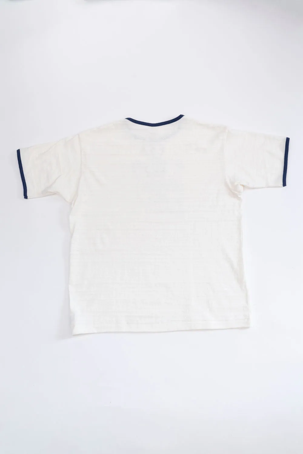 Lot 4059 - O-ring Ringer T-Shirt - Cream, Navy