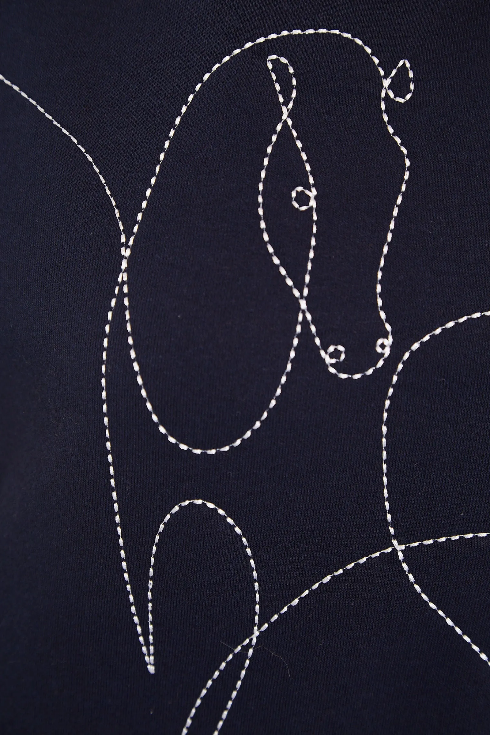 Louche Jan Cheval Embroided Sweatshirt - Navy