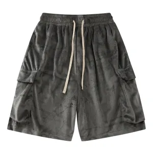 Lounge Velour Shorts in Charcoal or Black