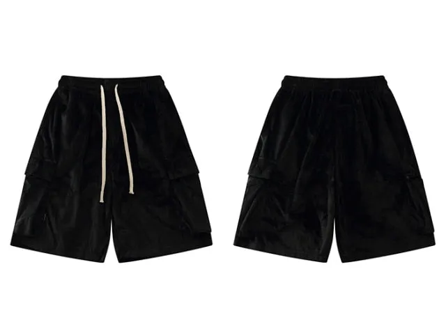 Lounge Velour Shorts in Charcoal or Black