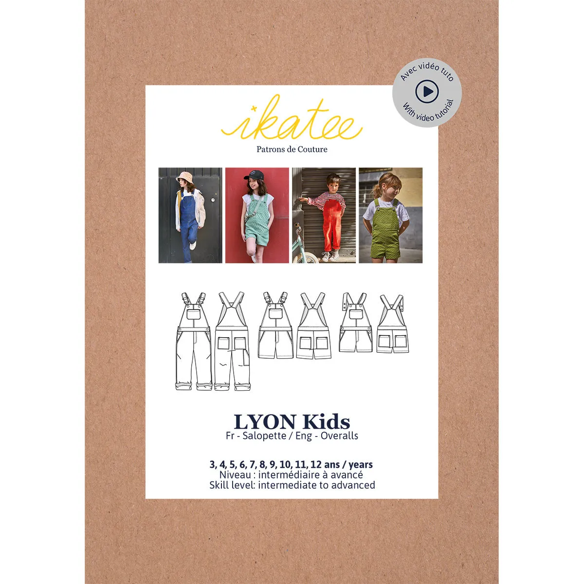 LYON Kids - Overalls - Paper Sewing Pattern