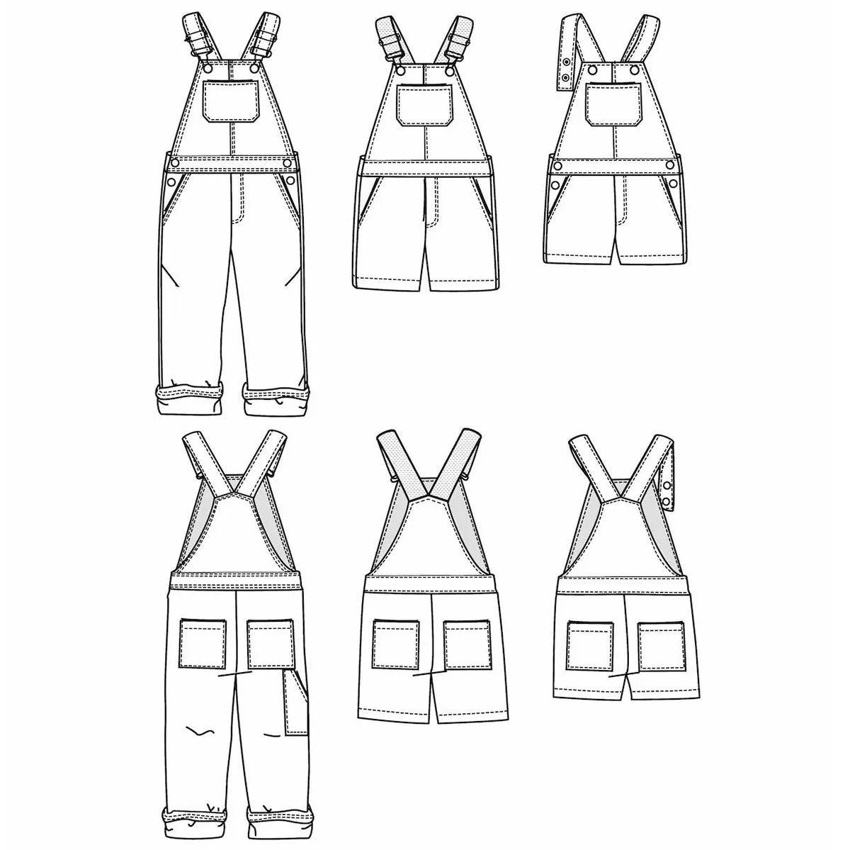 LYON Kids - Overalls - Paper Sewing Pattern