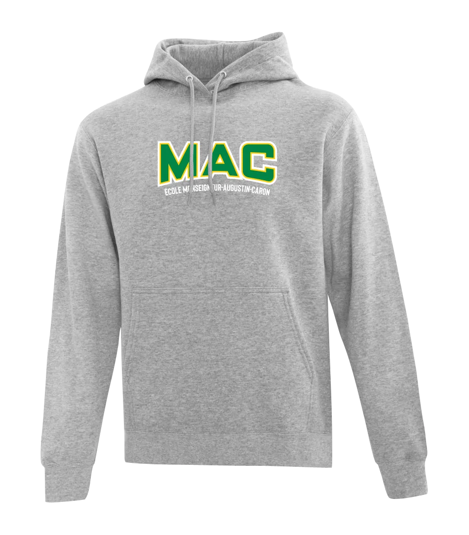 MAC Cotton Pull Over Hooded Sweatshirt with Embroidered Logo YOUTH