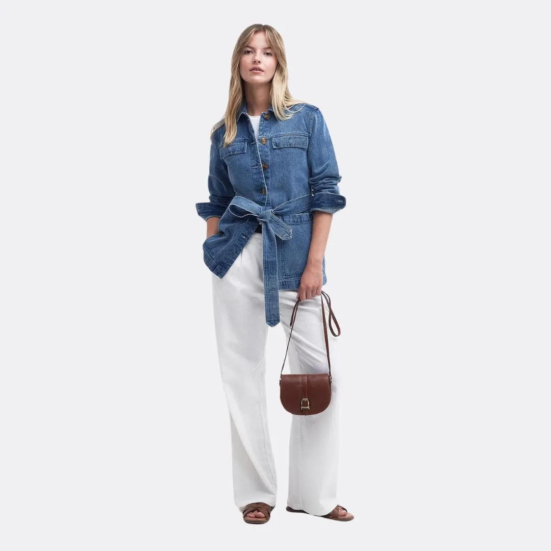 Macy Denim Overshirt (Indigo Chambray)