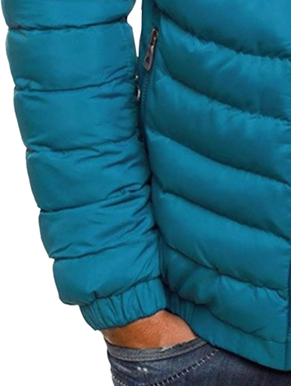 Maiyifu-GJ Men's Puffer Jackets Casual Lightweight Winter Down Coat Windproof Warm Quilted Padded Jackets Outerwear
