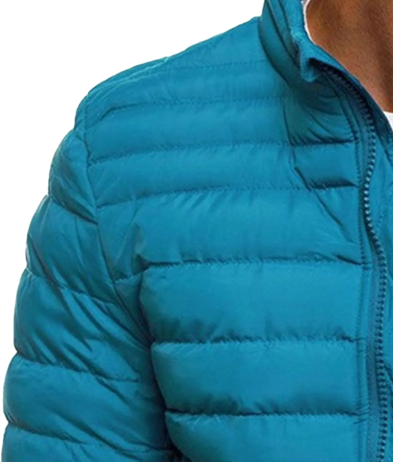 Maiyifu-GJ Men's Puffer Jackets Casual Lightweight Winter Down Coat Windproof Warm Quilted Padded Jackets Outerwear