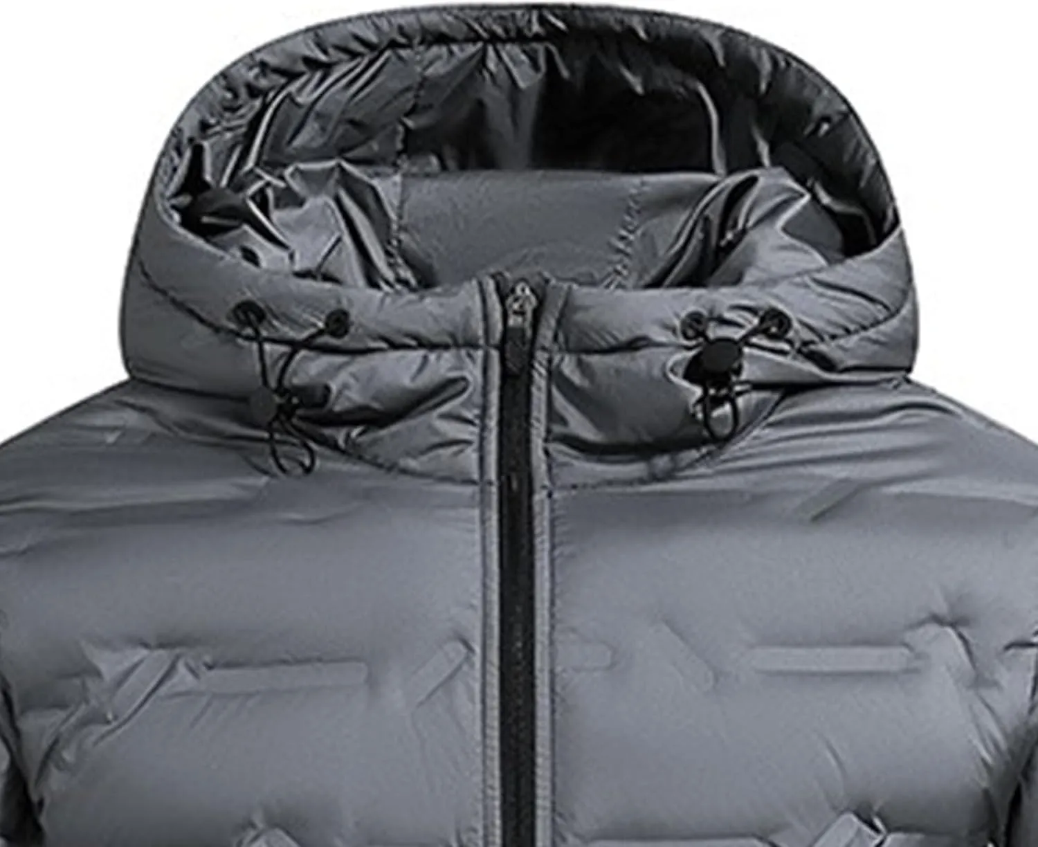 Maiyifu-GJ Men's Thicken Puffer Jacket Warm Winter Coat Windbreaker Lightweight Windproof Padded Jackets Outerwear