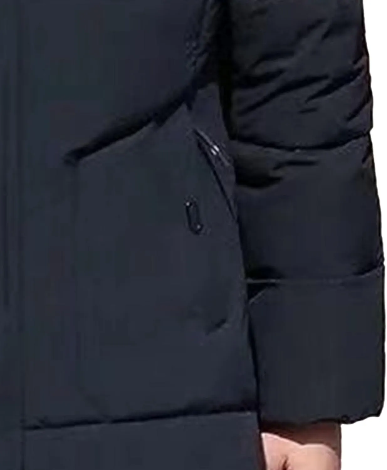 Maiyifu-GJ Men's Winter Down Coats Fleece Lined Parka Jacket Windproof Warm Hooded Puffer Jackets Outerwear Windbreaker