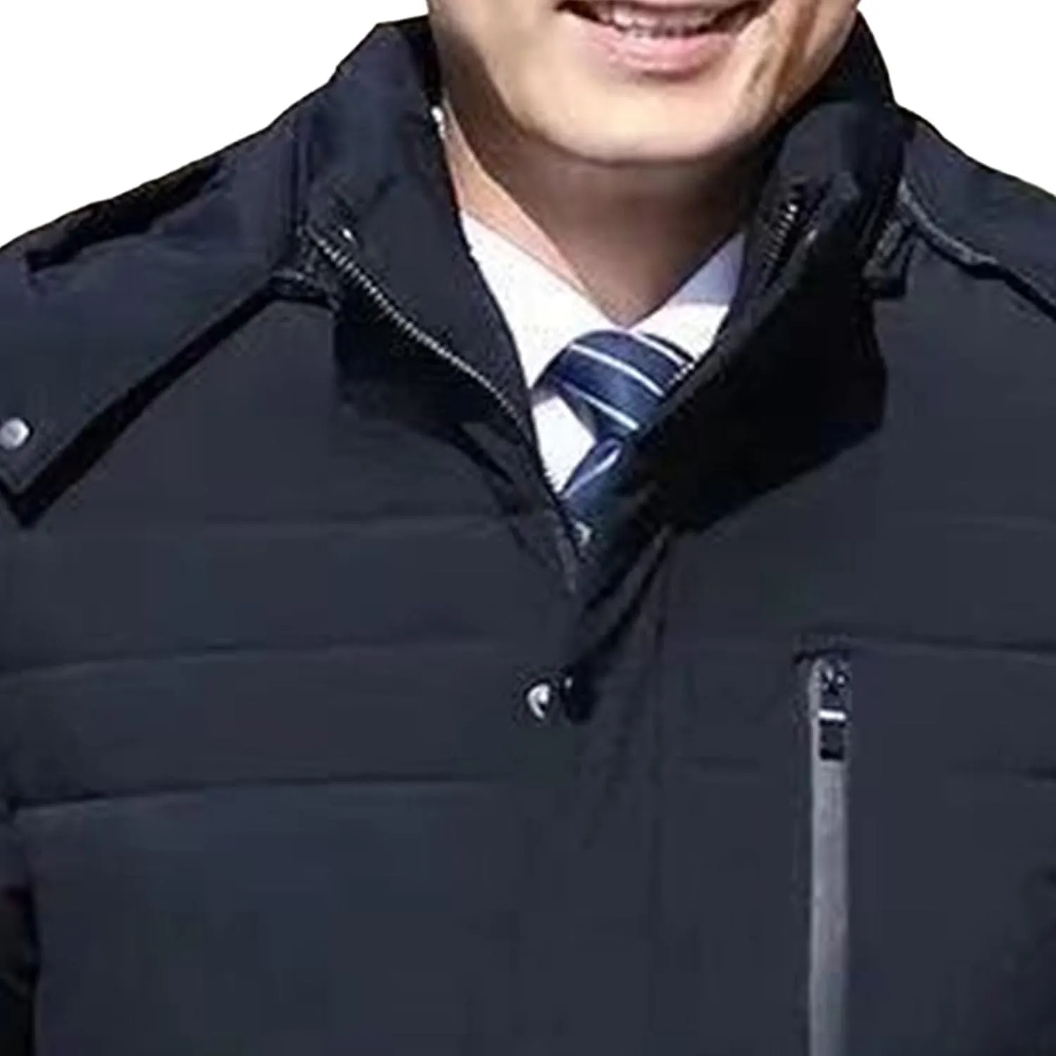 Maiyifu-GJ Men's Winter Down Coats Fleece Lined Parka Jacket Windproof Warm Hooded Puffer Jackets Outerwear Windbreaker