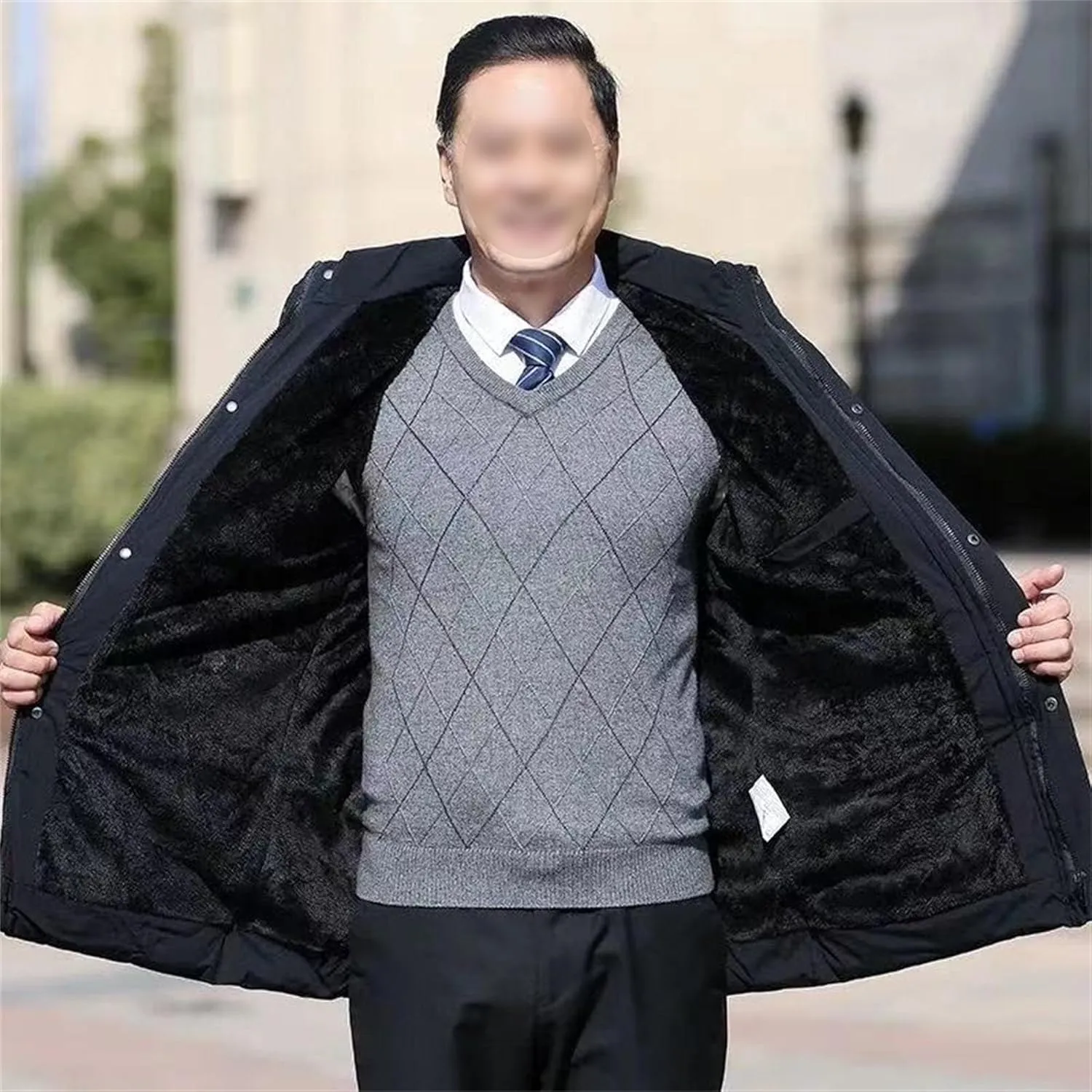 Maiyifu-GJ Men's Winter Down Coats Fleece Lined Parka Jacket Windproof Warm Hooded Puffer Jackets Outerwear Windbreaker