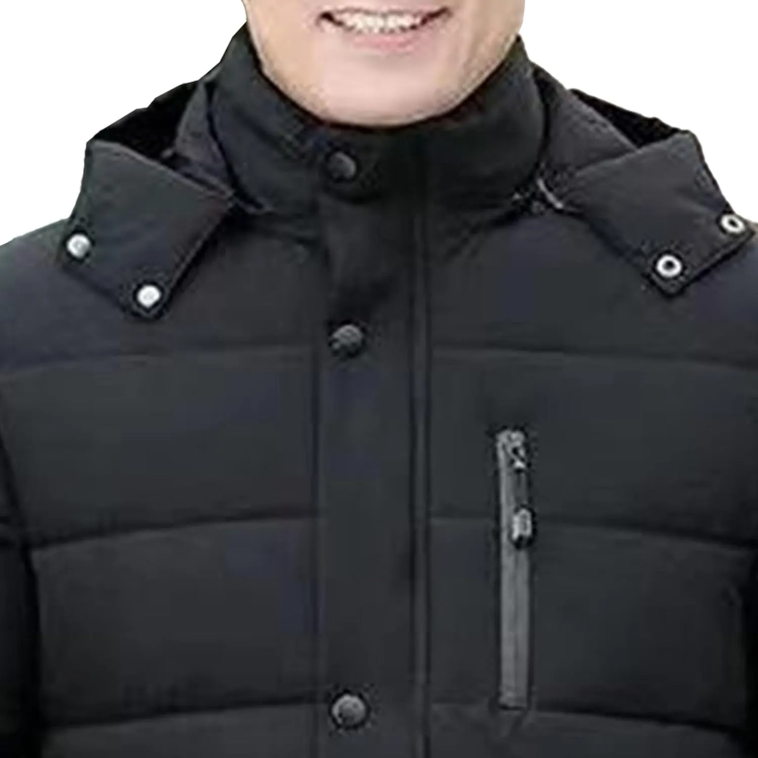 Maiyifu-GJ Men's Winter Down Coats Fleece Lined Parka Jacket Windproof Warm Hooded Puffer Jackets Outerwear Windbreaker