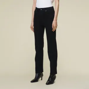 Malena-F Edge The Black Caspar - High Rise Straight Fit