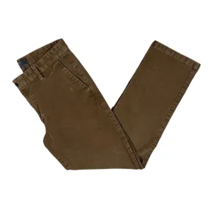 M&S Marks & Spencer Classic Brown Straight Leg Corduroy Cord Trousers