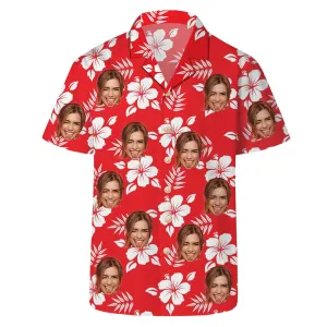 Man Hawaiian Shirt Soft Cool Summer Hawaii Shirts Floral Tropic Print V Neck Shirt Short Sleeve Button Up Tops