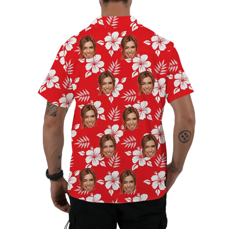 Man Hawaiian Shirt Soft Cool Summer Hawaii Shirts Floral Tropic Print V Neck Shirt Short Sleeve Button Up Tops