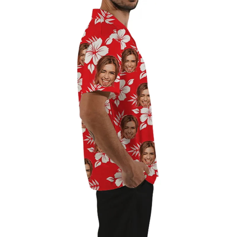 Man Hawaiian Shirt Soft Cool Summer Hawaii Shirts Floral Tropic Print V Neck Shirt Short Sleeve Button Up Tops