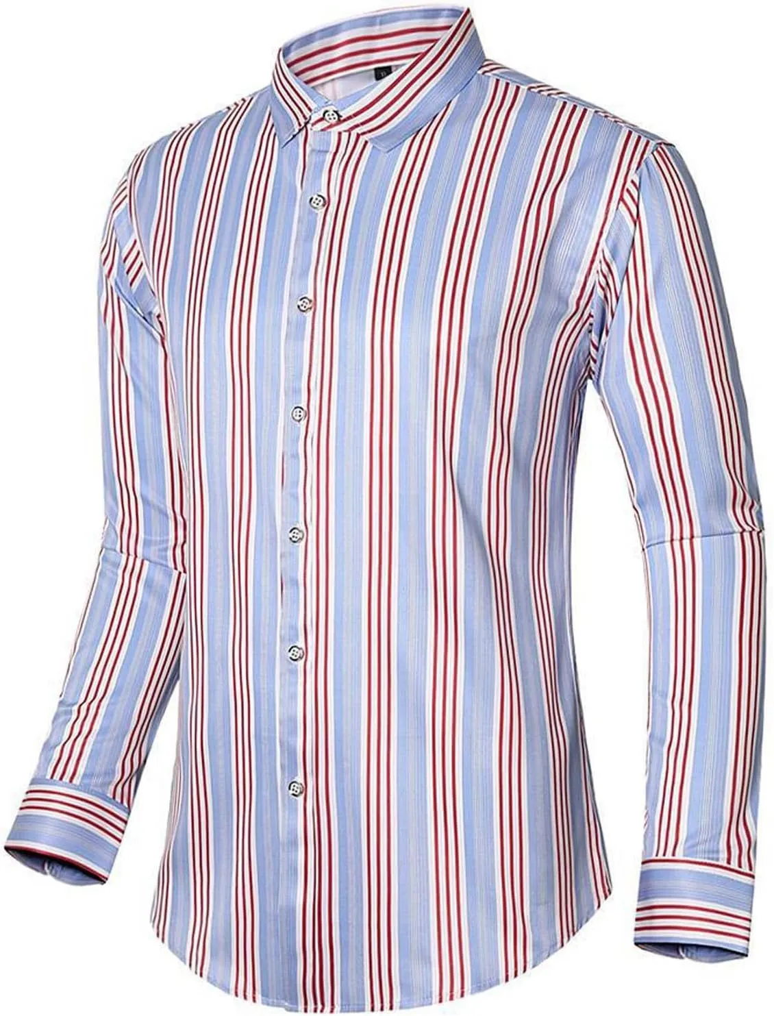 Man High Neck T Shirts Tee Tops for Mens Long Sleeve Plaid Cardigan Fall Winter Tee Shirt 2025 Y2K